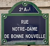 Plaque Rue Notre Dame Bonne Nouvelle - Paris II (FR75) - 2021-06-12 - 1.jpg