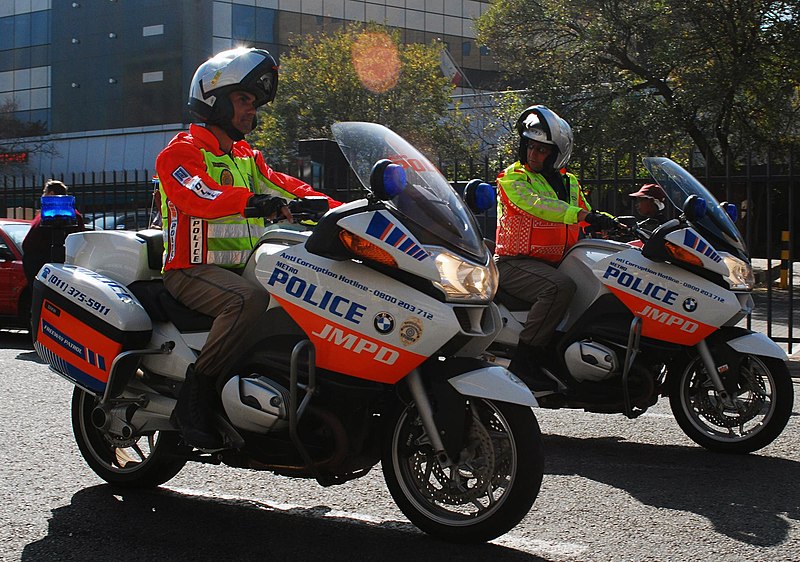 File:Police motorcycles in South Africa.jpg