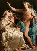 Pompeo Batoni, Apollon et deux Muses (1741)
