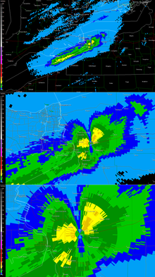 NWS Buffalo radar estimated liquid accumulation Precip total october12 13 06.png