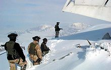 I militari sloveni aiutarono gli afghani nelle operazioni per raggiungere il velivolo.