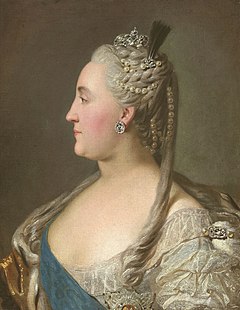 Profile portrait of Catherine II by Fedor Rokotov (1763, Tretyakov gallery) sketch.jpg