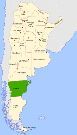 Loko de Chubut ene de Argentino