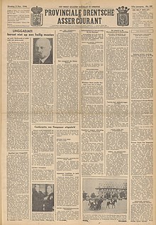 Provinciale Drentsche en Asser bahagian 03-12-1946 voorpagina - Gerbrandy tegen en voor Terwujud Linggadjati.jpg