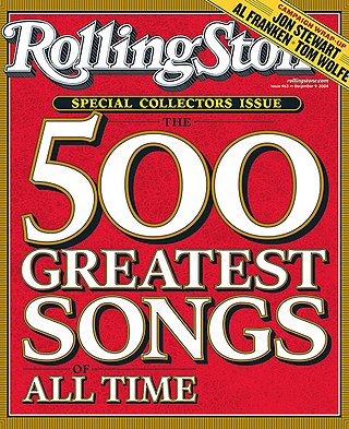 <i>Rolling Stone</i><span class="nowrap" style="padding-left:0.1em;"></span>s 500 Greatest Songs of All Time List of greatest songs