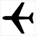 Symbol 8 Flughafen