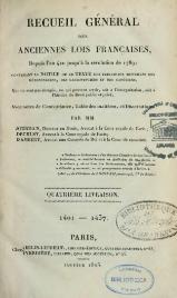 Recueil général des anciennes lois françaises, tome 7.djvu