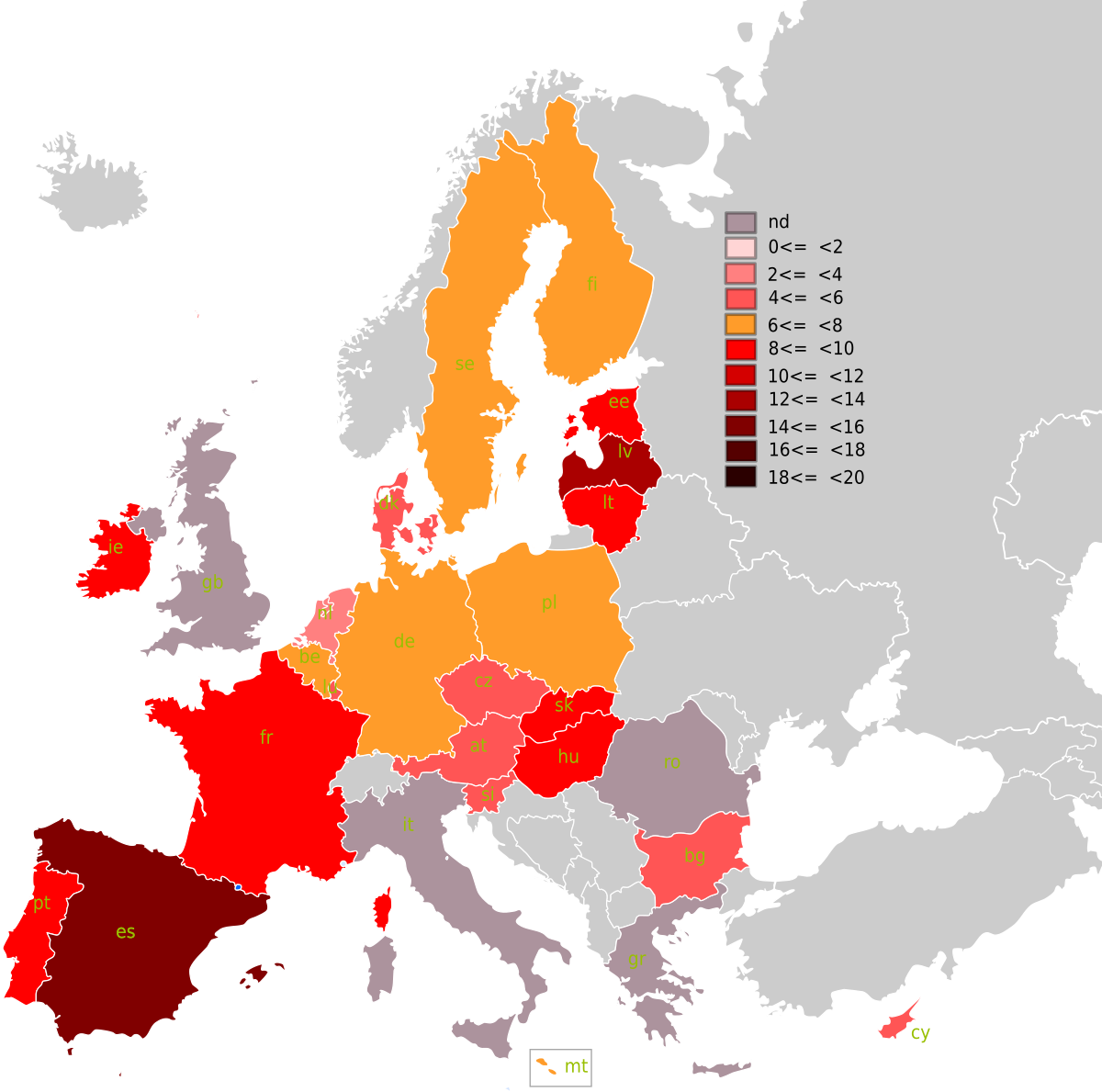 File:Registered unemployment rate EU-27 map.svg - Wikimedia Commons