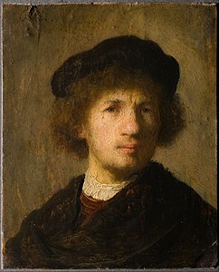 «Автопортрет Рембрандта», ван Рейн (мідь, Національний музей Швеції)