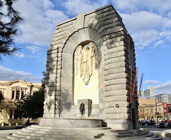 Reverse side of the memorial