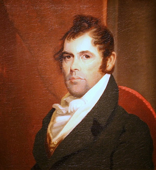 Portrait of Richard Mentor Johnson attributed to Matthew Harris Jouett, c. 1818