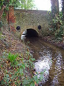 Road Bridge over the River in Mundesley Village