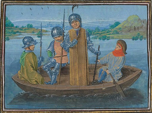 Robert de Vere fleeing Radcot Bridge