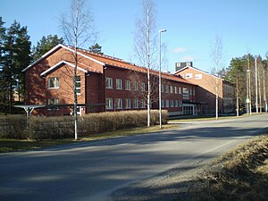 Skolbyggnad vid Norrtälje garnison