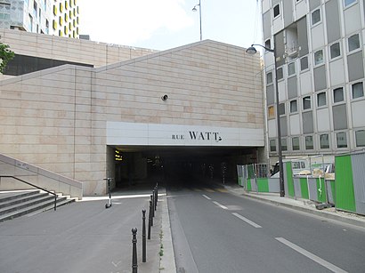 Comment aller à Rue Watt en transport en commun - A propos de cet endroit