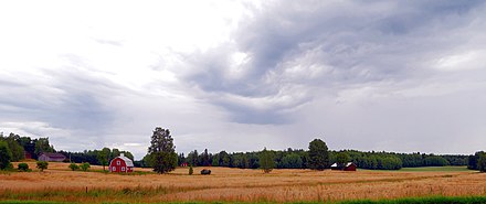 Rural landscape in Söderskog.