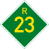 Provinsiale roete R23 shield