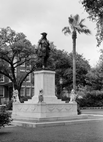 Historic American Buildings Survey picture of the monument SOUTH FRONT AND WEST SIDE - Chippewa Square Monument, Savannah, Chatham County, GA HABS GA,26-SAV,4-2 (cropped) (cropped).tif