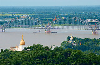 Sagaing City in Sagaing Region, Myanmar