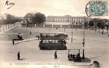 Saint Denis.Boulevard Sadi Carnot.Caserne