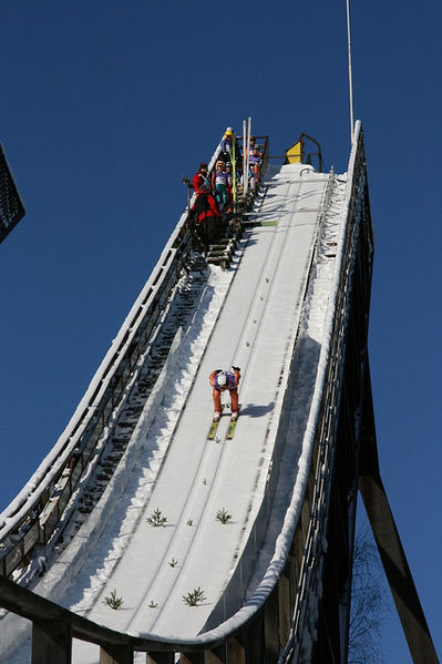 Ski jumping at Salpausselkä in Lahti, Finland in 2010