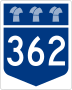 Highway 362 marker