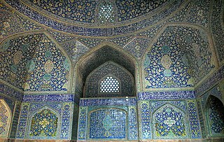 Persian blue Blue colour associated with Persian pottery