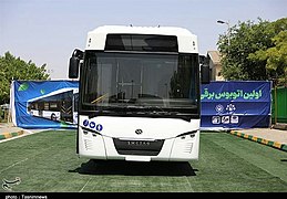 Mashhad Electric bus named Shetab