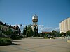 Fő tér (Main Square) with Water Tower