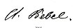 firma de August Bebel