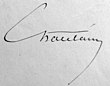 handtekening van Charles-François Chatelain