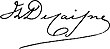 firma di Henri de Caisne