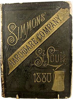 Catálogo da Simmons Hardware Company de 1880.