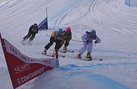Skicross2010 Contamines Petite Fjellvang Kvinlog Josserand Mueller 3.JPG