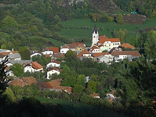 Studeno Place in Inner Carniola, Slovenia