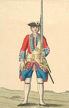 Soldier of 9th regiment, 1742 Soldier of 9th regiment 1742.jpg
