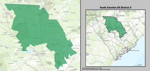 South Carolina's 5th congressional district South Carolina US Congressional District 5 (since 2013).tif