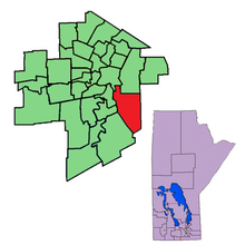 The 1999-2011 boundaries for Southdale highlighted in red Southdale98.png