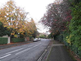 View east along Staverton Road from the junction with Woodstock Road Staverton Road, Oxford.JPG