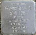 Stolperstein für Friedrich-Wilhelm Schütters, Feldstr. 15, Leverkusen