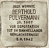 Stolperstein Lärchenweg 33 (vest) Berthold Pulvermann.jpg