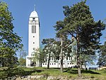 Sundbybergs kyrka från söder. Foto: 2017.