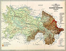 Carte du comté de Szatmár dans le Royaume de Hongrie