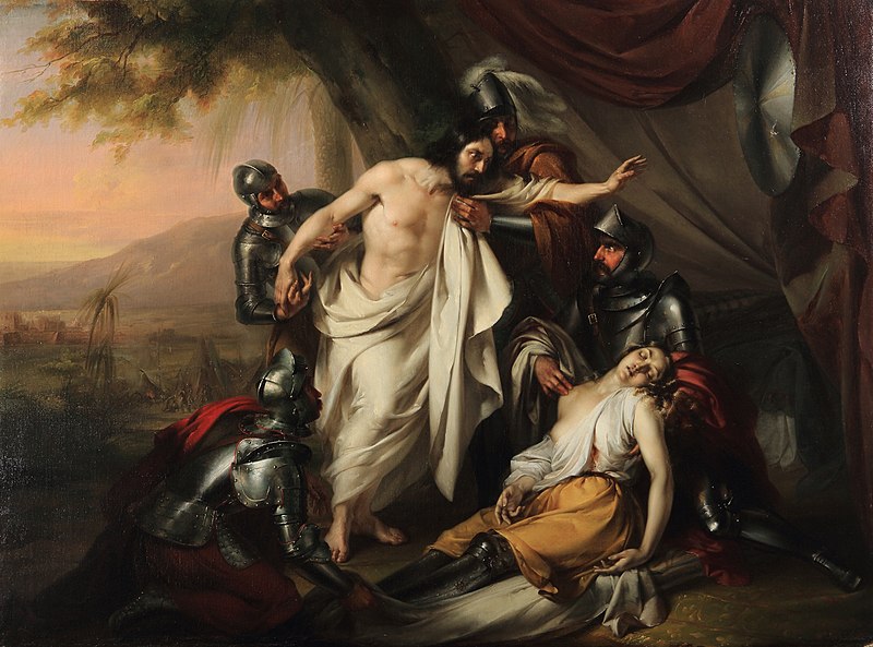 File:Tancred visits Clorinda's body (1840), by Michelangelo Grigoletti.jpg