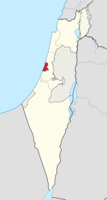 Kart over Tel Aviv-distriktet