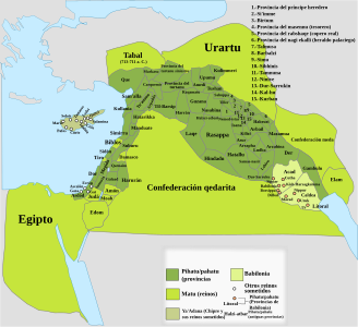Териториална организация на Асирия по време на Ашурбанипал през 7 век пр.н.е.