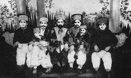 The Talpur Princes of Mirpurkhas: Third from the left is Mir Ali Murad Talpur II, the great grandson of Mir Ali Murad Talpur, the founder of Mirpur Khas.