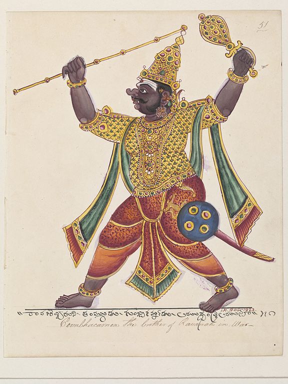 File:The demon Kumbhakarna..jpg - Wikimedia Commons