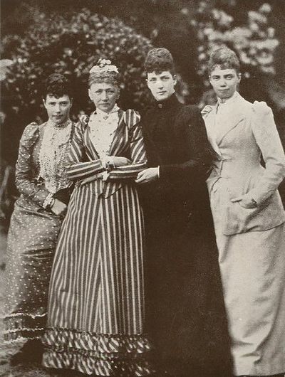 The Empress of Russia, Queen Louise, the Princess of Wales and the Crown Princess of Hanover in 1882