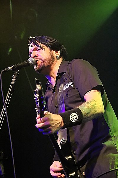 Frontman Tommy Victor performing in 2020